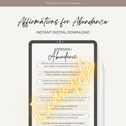 Affirmations For Abundance
