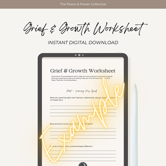 Grief & Growth Worksheet